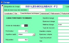 Formulaire de saisie