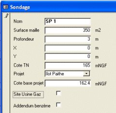 Saisie d'un sondage
